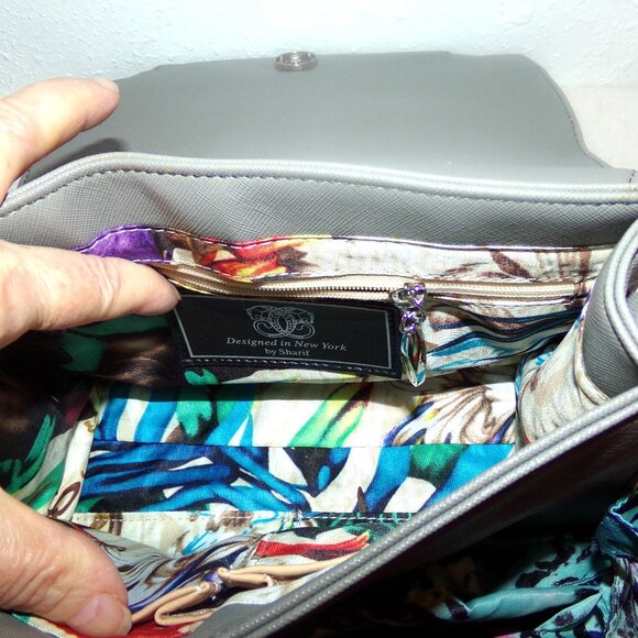 NEW SHARIF GRAY SMALL CROSSBODY BAG - Picture 6 of 13